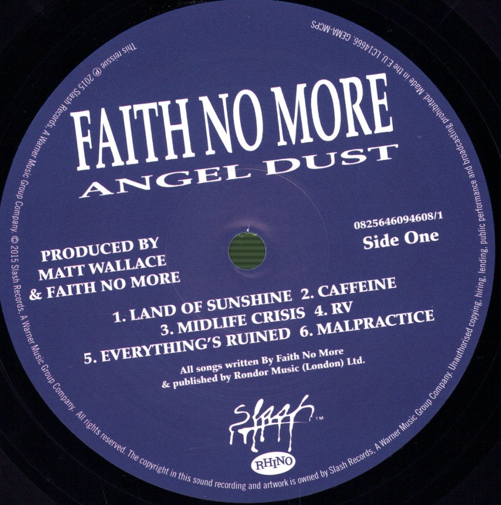 Faith No More - Angel Dust - Double Lp