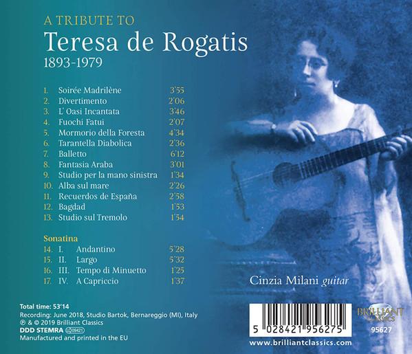 Cinzia Milani - A Tribute To Teresa de Rogatis - Cd