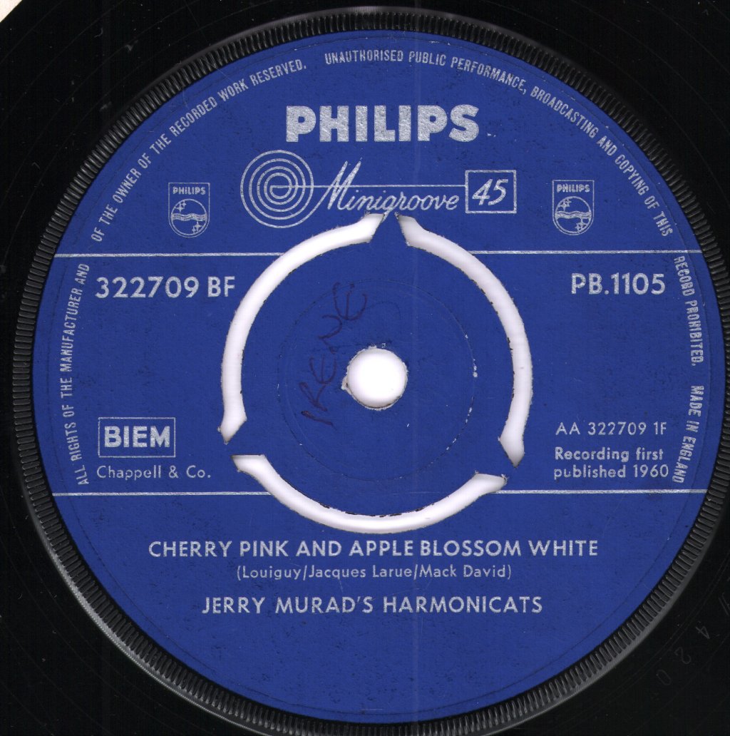 Jerry Murad's Harmonicats - Cherry Pink And Apple Blossom White - 7 Inch