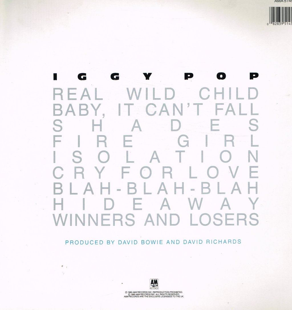 Iggy Pop - Blah-Blah-Blah - Lp