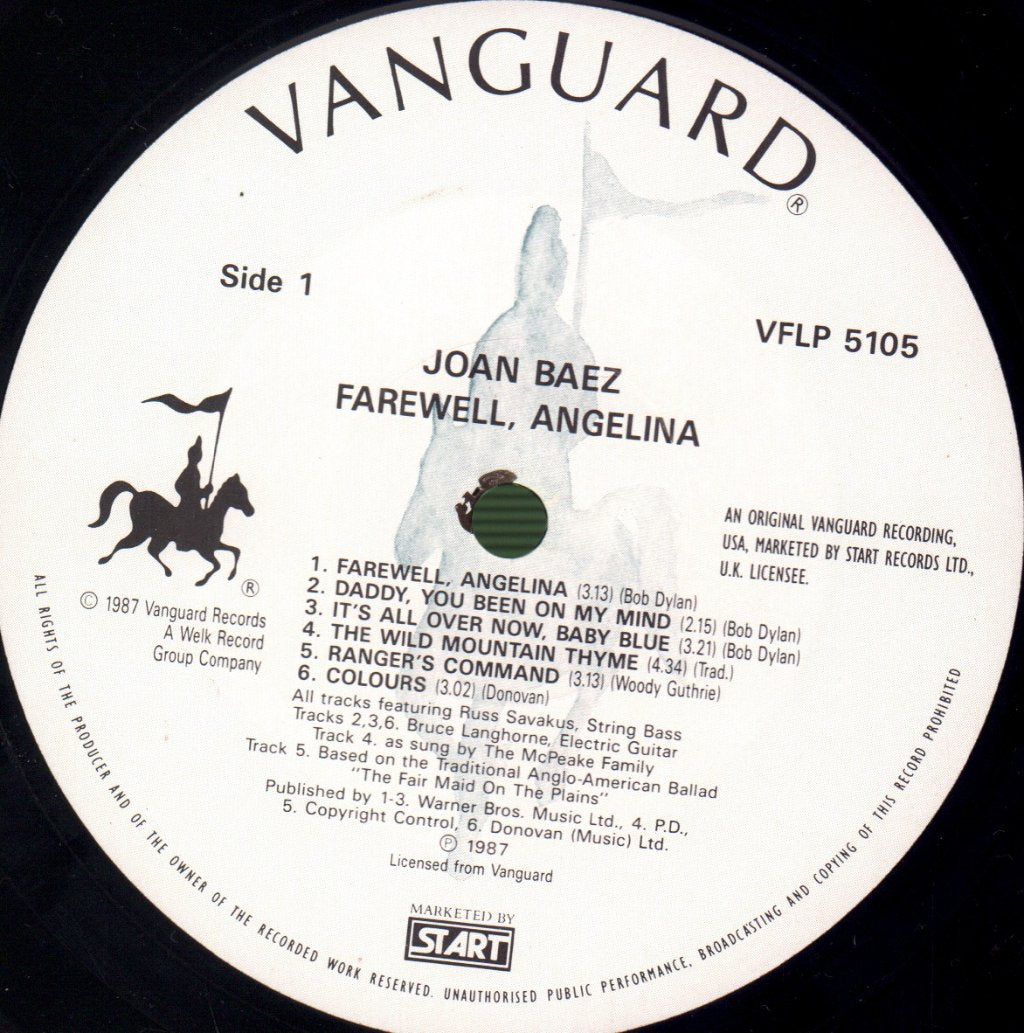 Joan Baez - Farewell, Angelina - Lp