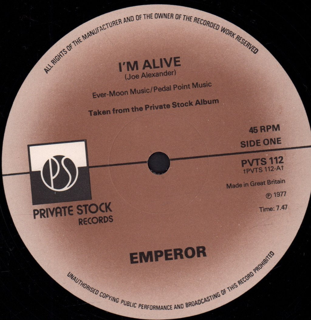 Emperor (70'S Rock Group) - I'm Alive - 12 Inch
