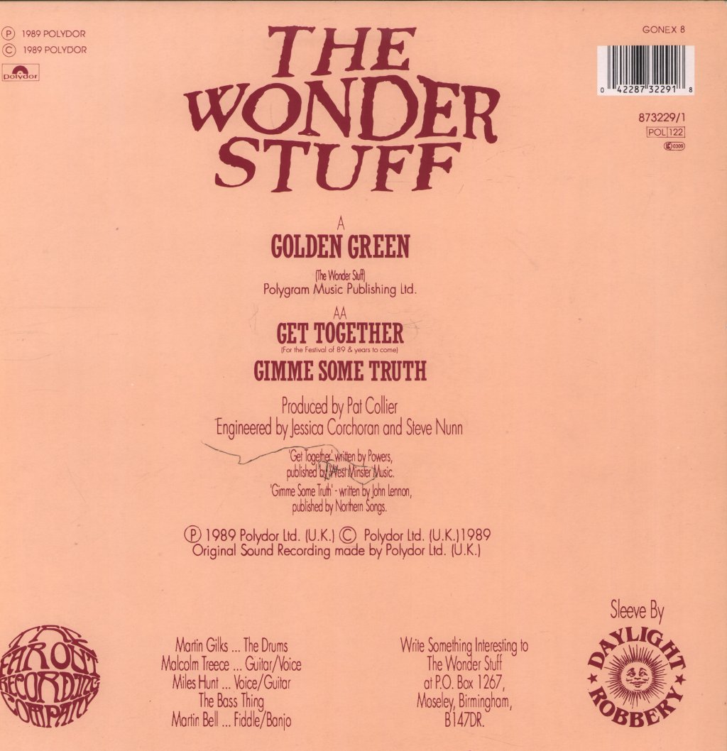 Wonder Stuff - Golden Green - 12 Inch