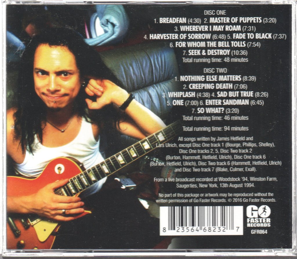 Metallica - Woodstock 1994 - Double Cd