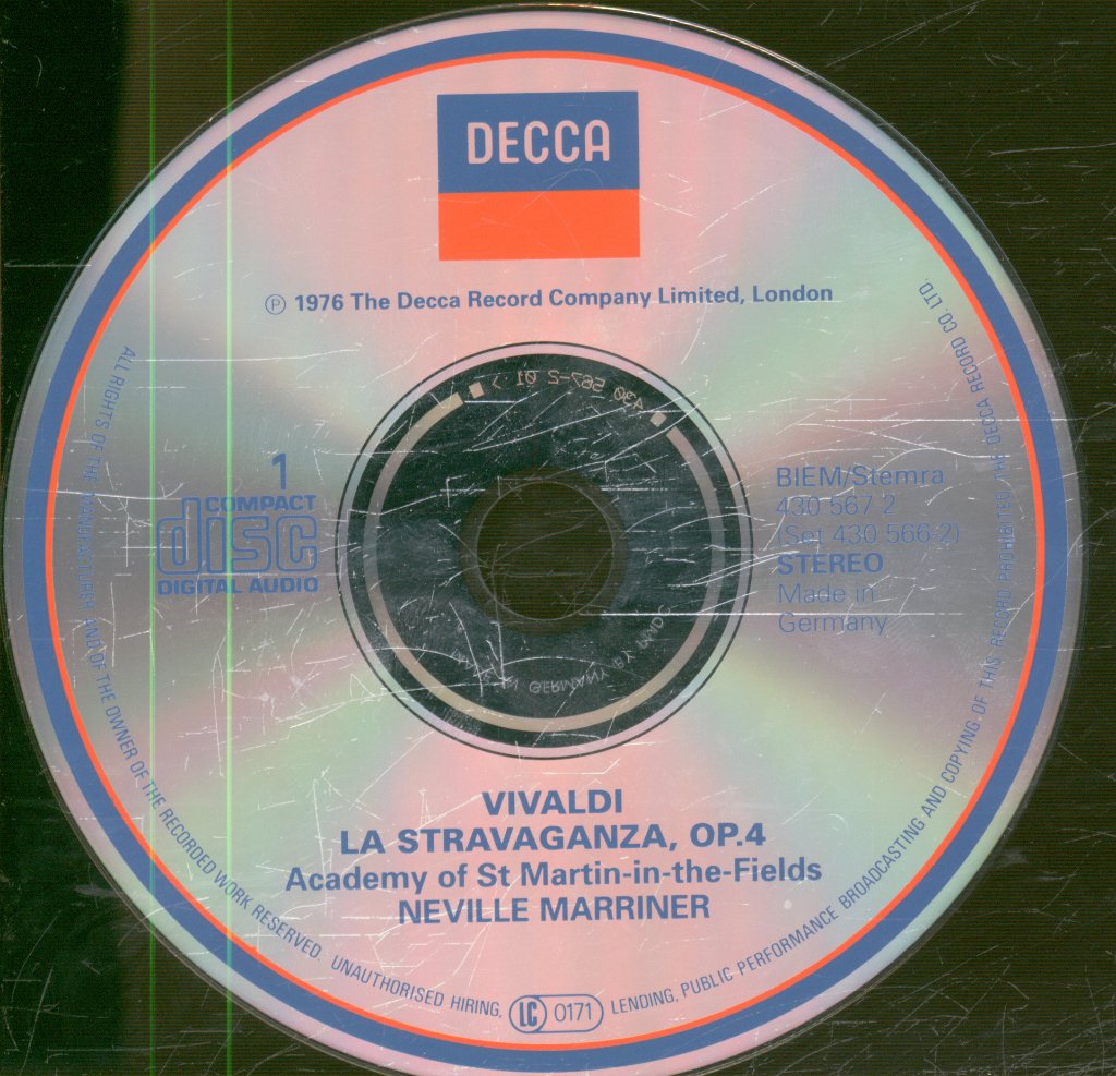 Neville Marriner / Academy Of St. Martin In The Fields - Vivaldi - La Stravaganza - Double Cd