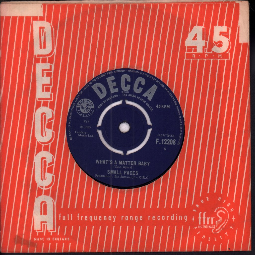 Small Faces - Whatcha Gonna Do About It - 7 Inch