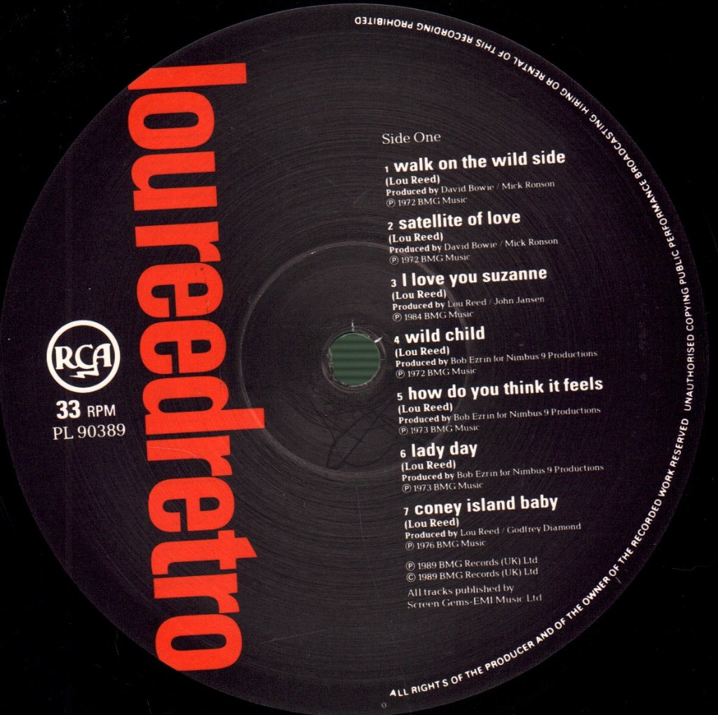 Lou Reed - Retro (Best Of) - Lp