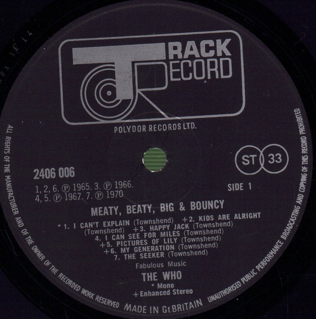 Who - Meaty Beaty Big And Bouncy - Lp