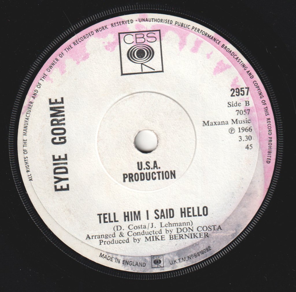 Eydie Gorme - If He Walked Into My Life - 7 Inch