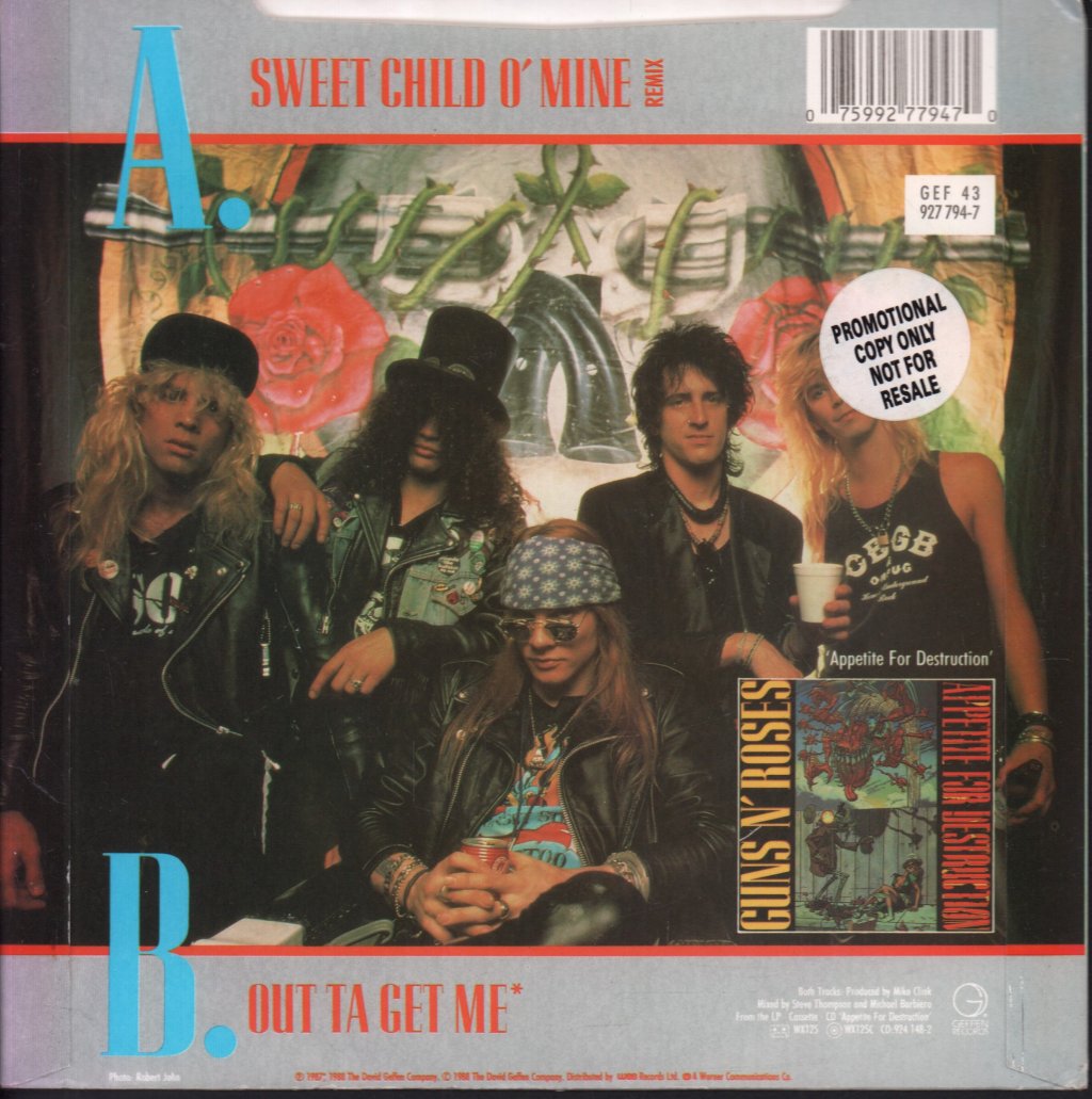 Guns N Roses - Sweet Child O Mine - 7 Inch