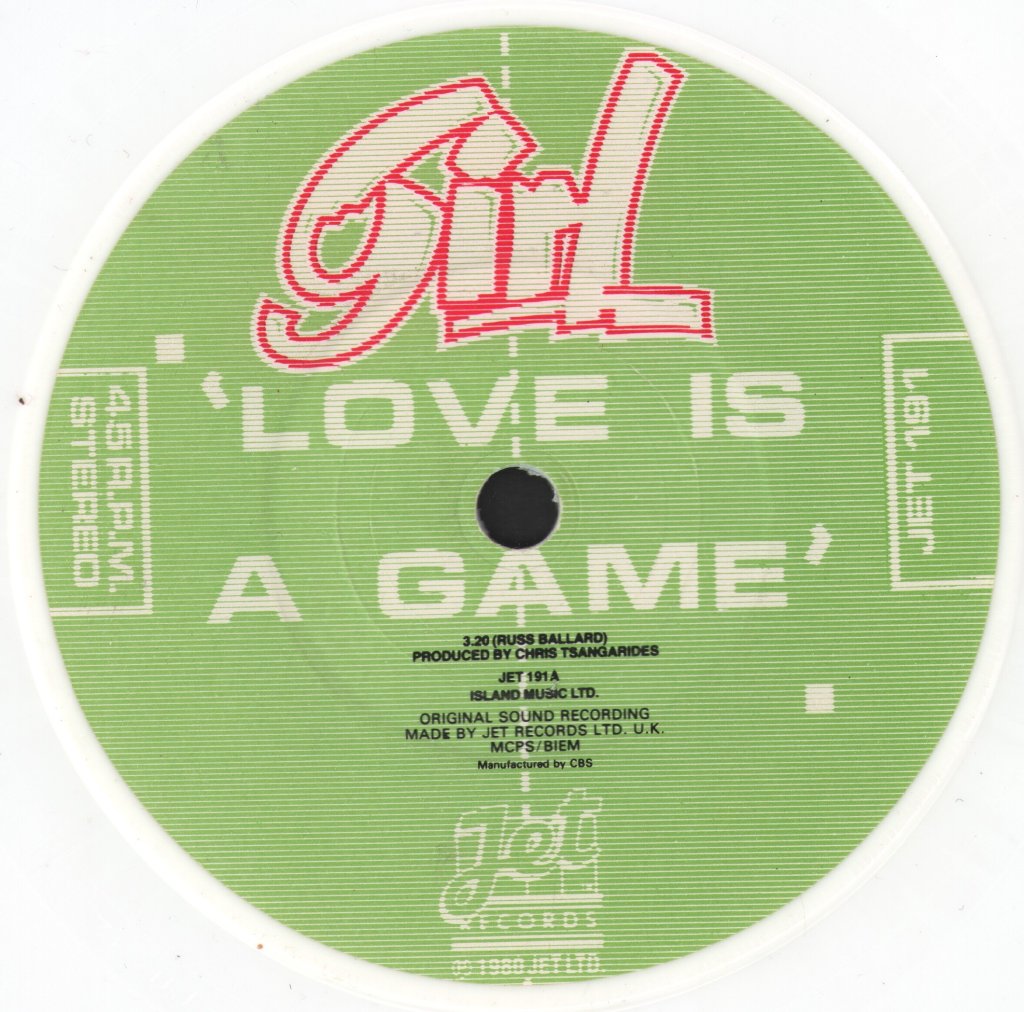 Girl - Love Is A Game - 7 Inch