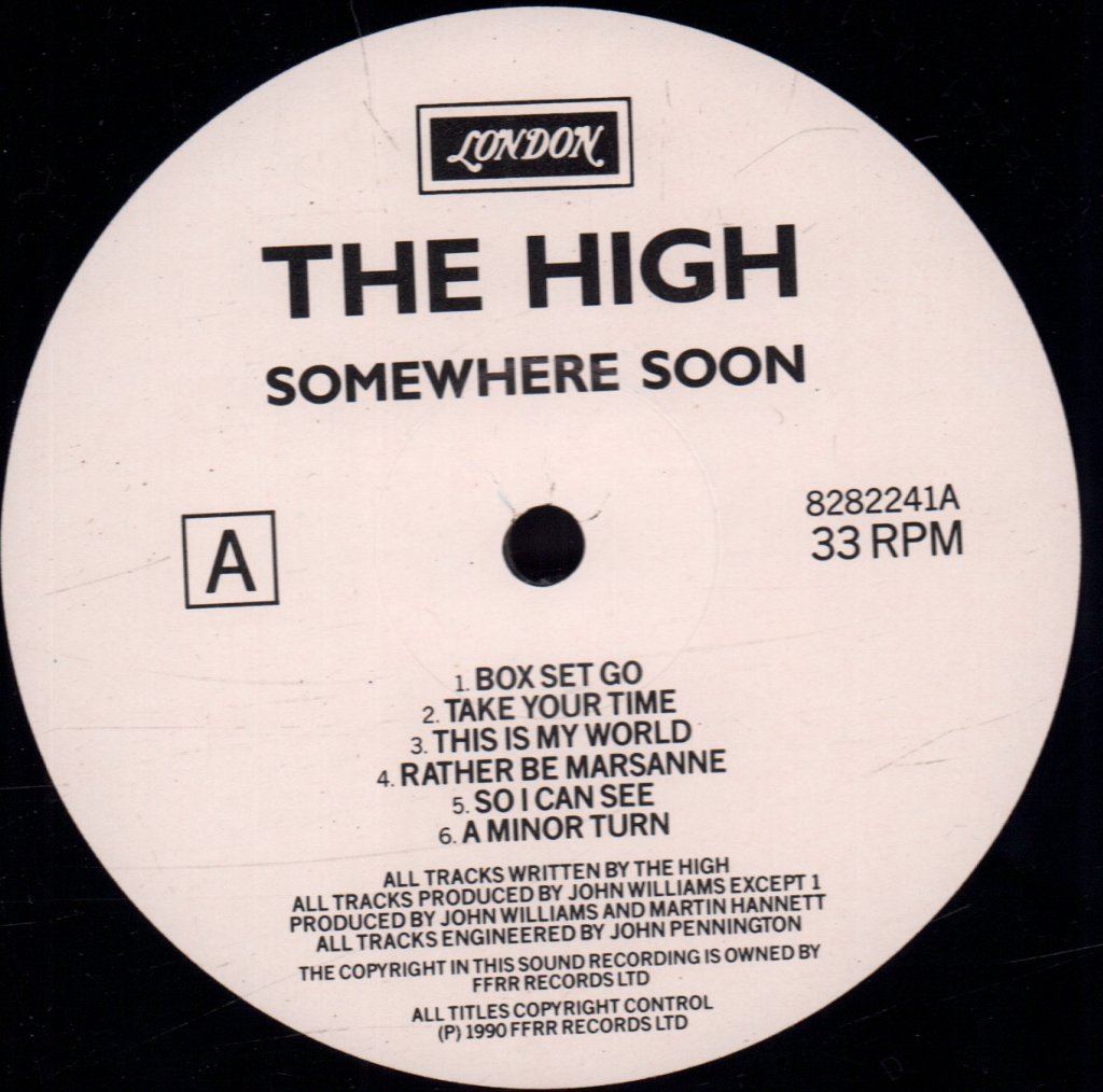 High (Indie Group) - Somewhere Soon - Lp