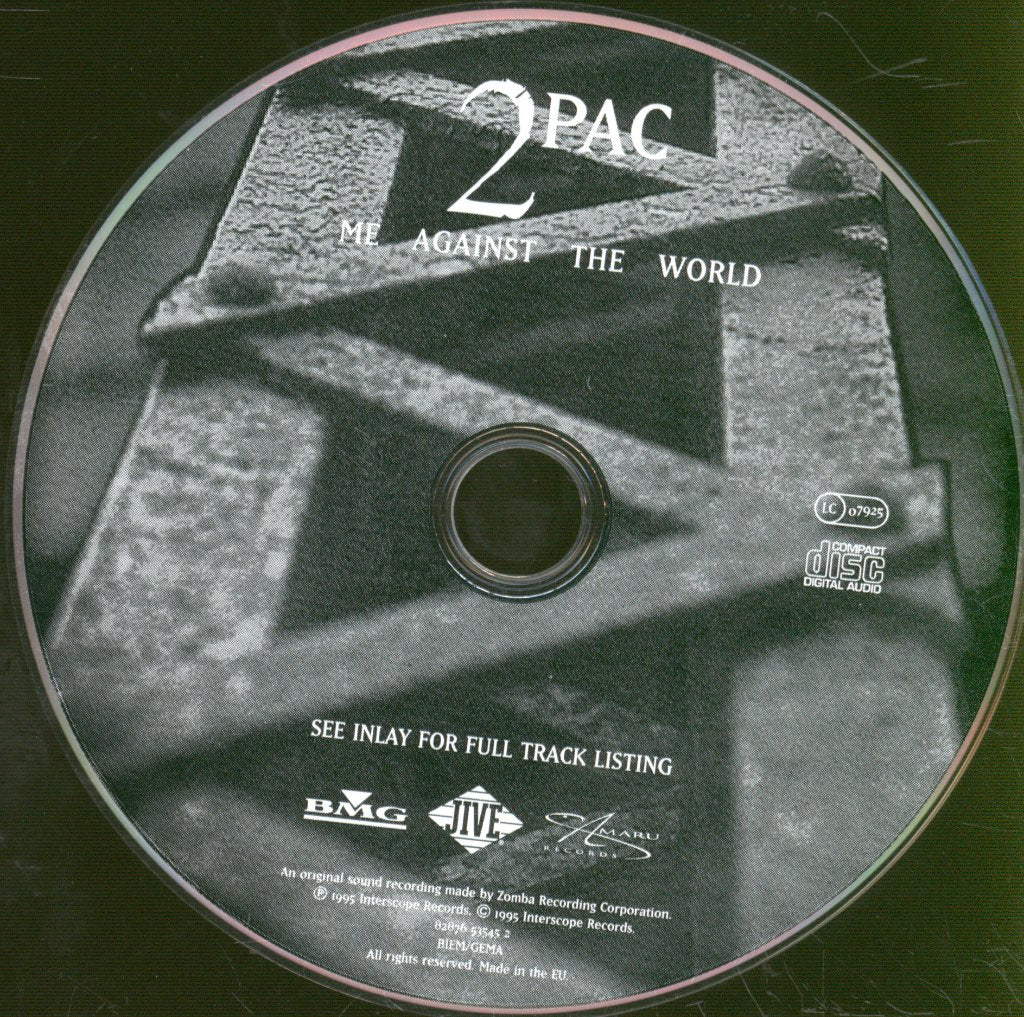 2Pac - Me Against The World - Cd