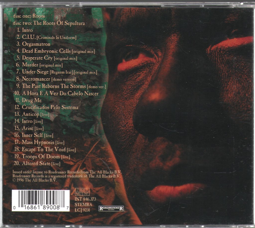 Sepultura - Roots Of Sepultura - Double Cd – Vinyl Tap Sepultura - Roots Of Sepultura - Double Cd – Vinyl Tap