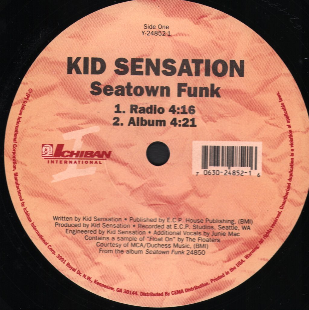 Kid Sensation - Seatown Funk - 12 Inch