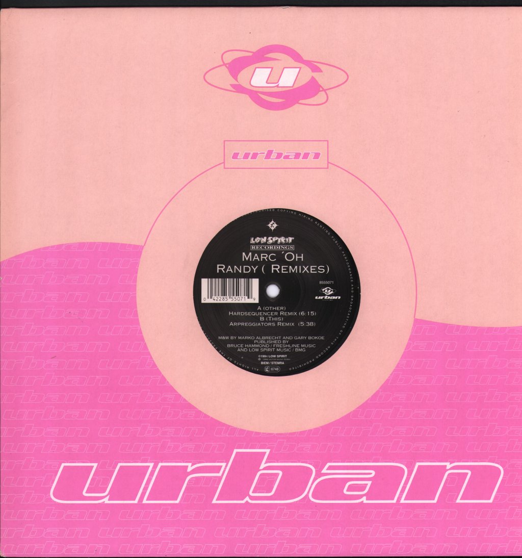 Mark 'Oh - Randy (Never Stop That Feeling) - Remixes - 12 Inch