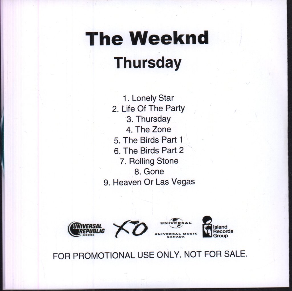 Weeknd - Thursday - Cdr