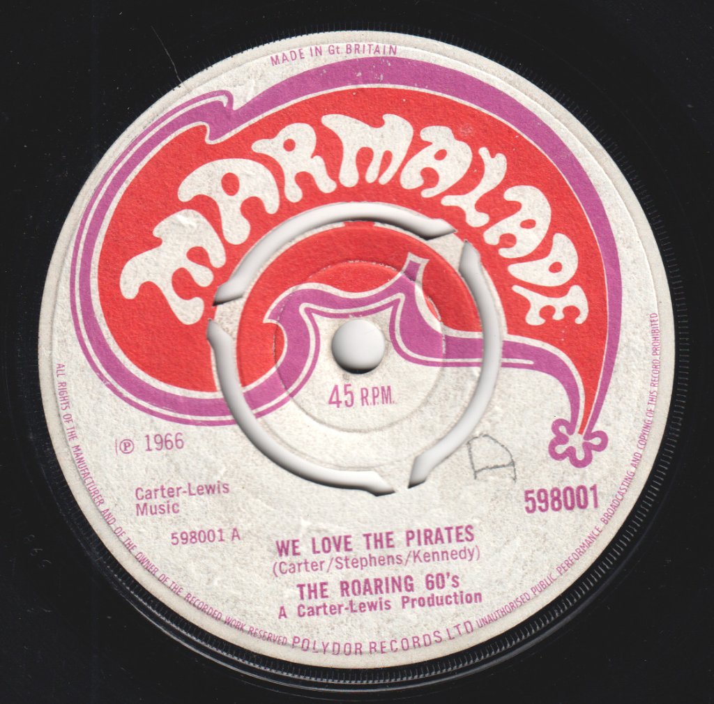 Roaring 60'S - We Love The Pirates - 7 Inch