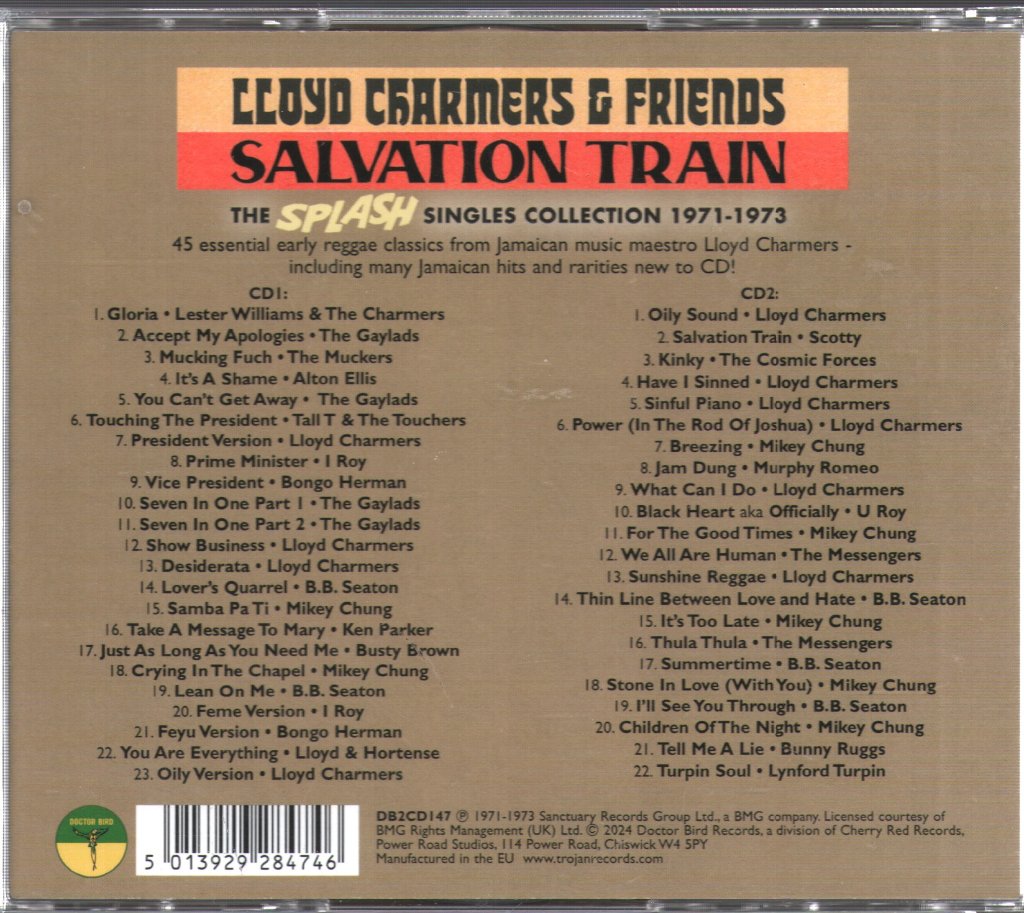 Lloyd Charmers & Friends - Salvation Train: The Splash Singles Collection, 1971–1973 - Double Cd