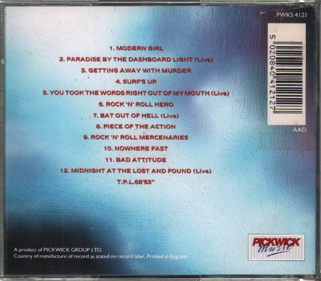 Meat Loaf - Rock 'N' Roll Hero - Cd