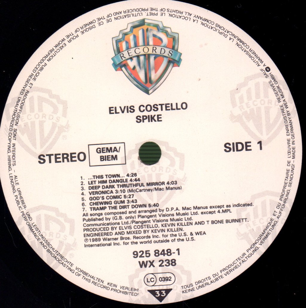 Elvis Costello - Spike - Lp