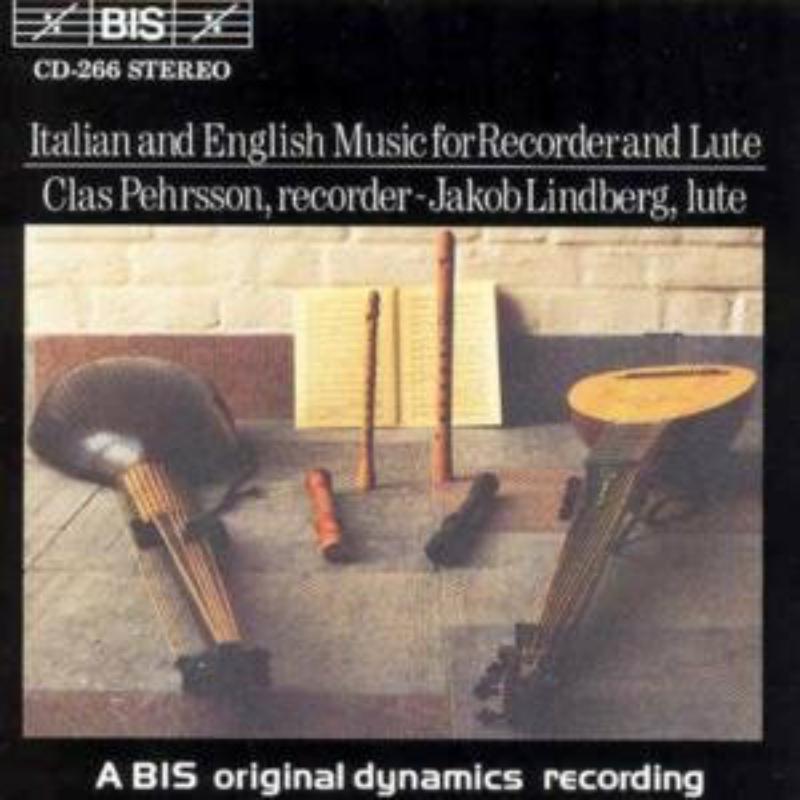 Sibelius - Italian and English Music For Recorder and Lute - Cd