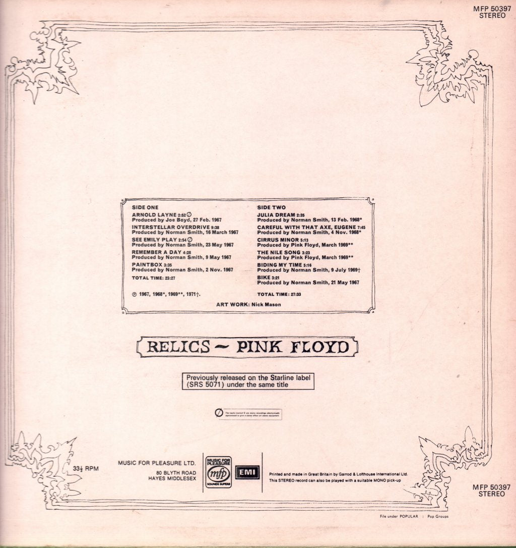 Pink Floyd - Relics - Lp