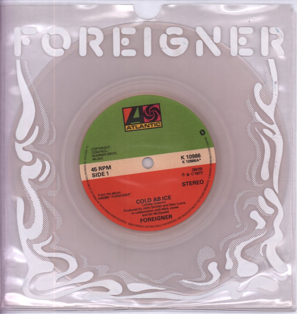 Foreigner - Cold As Ice - 7 Inch