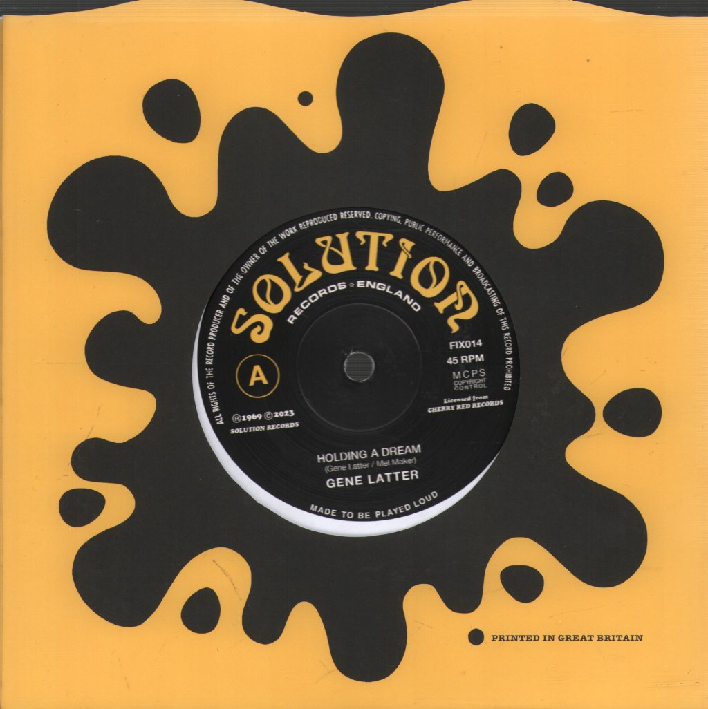 Gene Latter - Holding A Dream - 7 Inch