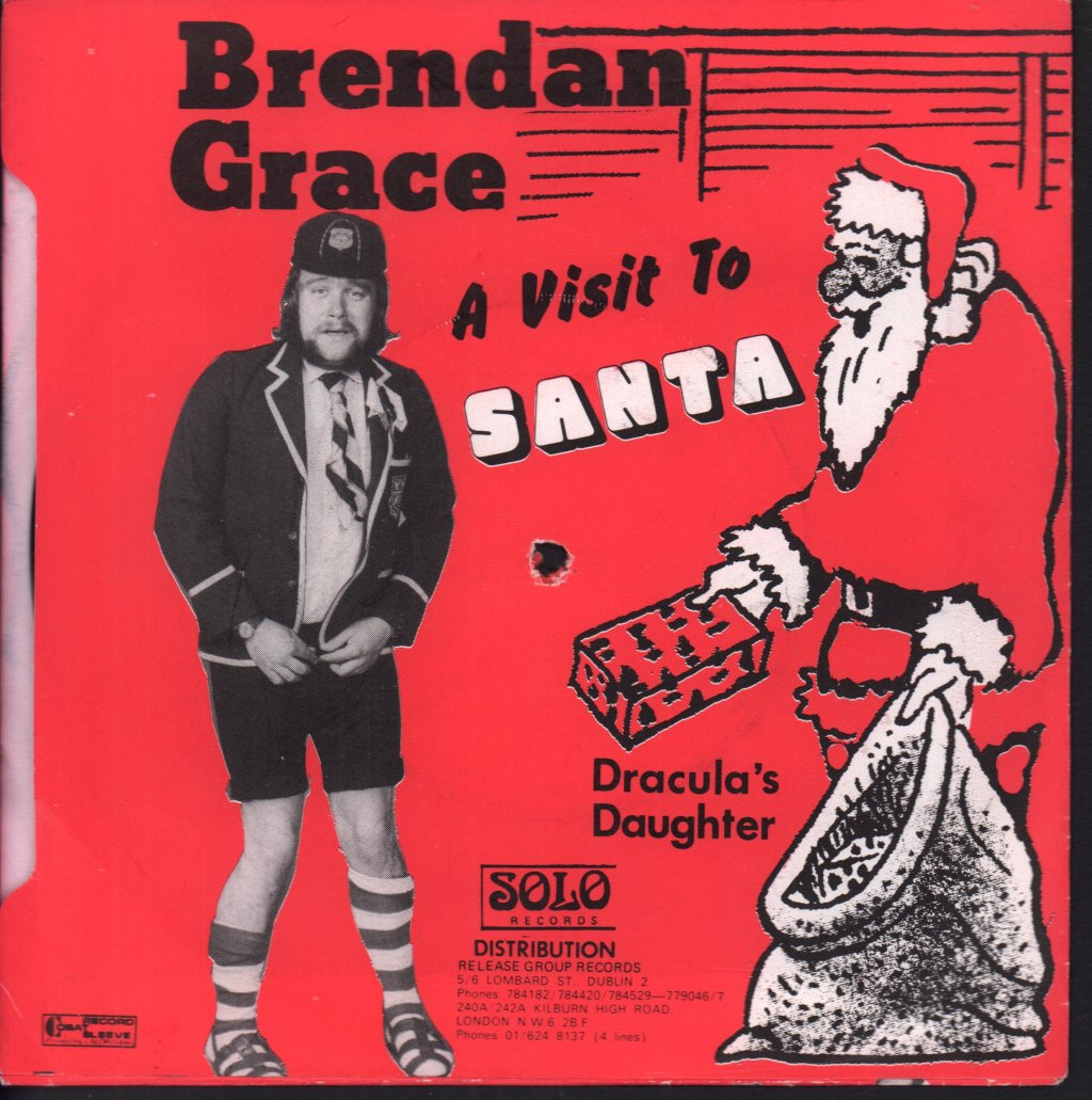 Brendan Grace - A Visit To Santa / Dracula's Daughter - 7 Inch