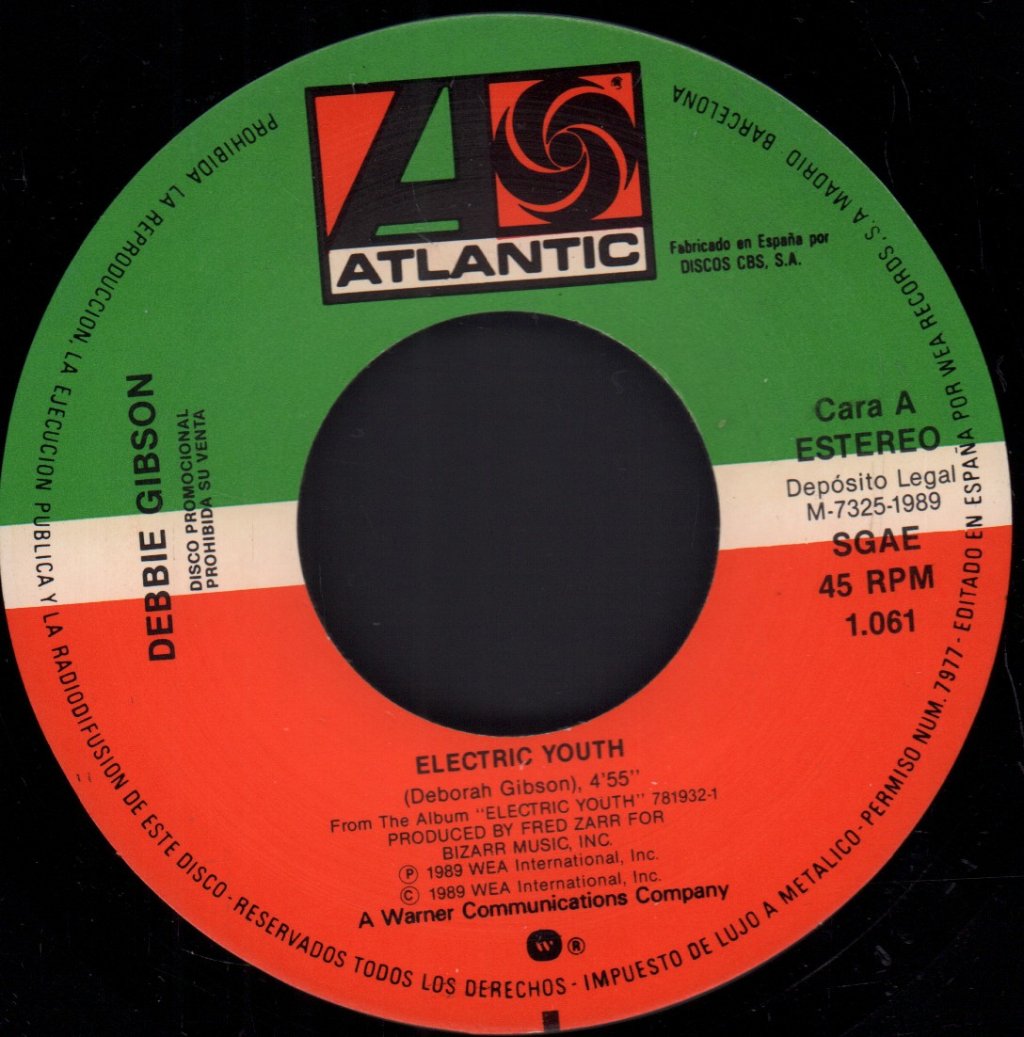 Debbie Gibson - Electric Youth - 7 Inch