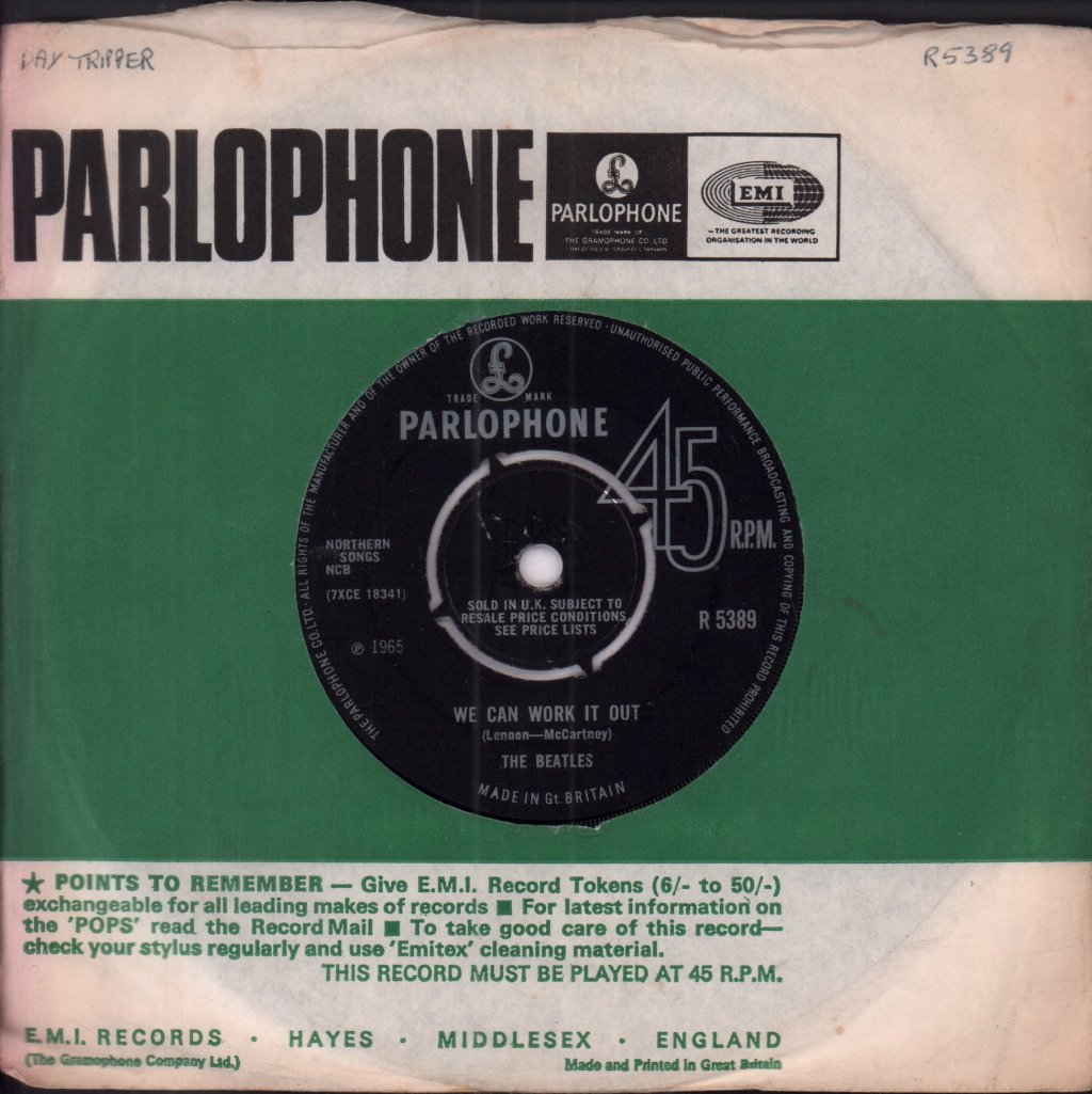 Beatles - We Can Work It Out - 7 Inch