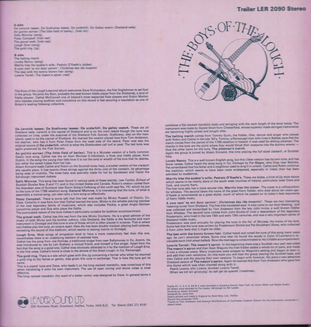 Boys Of The Lough - Second Album - Lp
