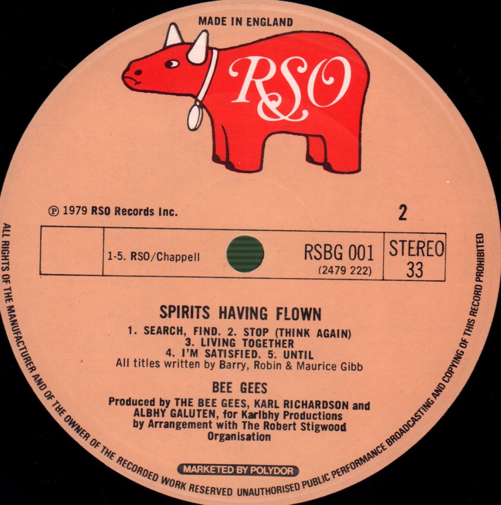 Bee Gees - Spirits Having Flown - Lp