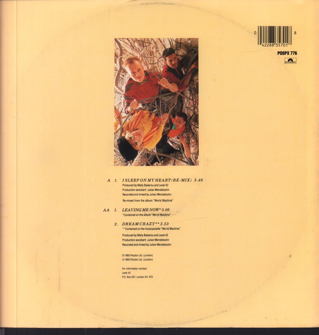 Level 42 - Leaving Me Now - 12 Inch