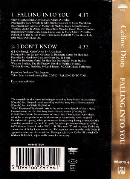 Céline Dion - Falling Into You - Cassette