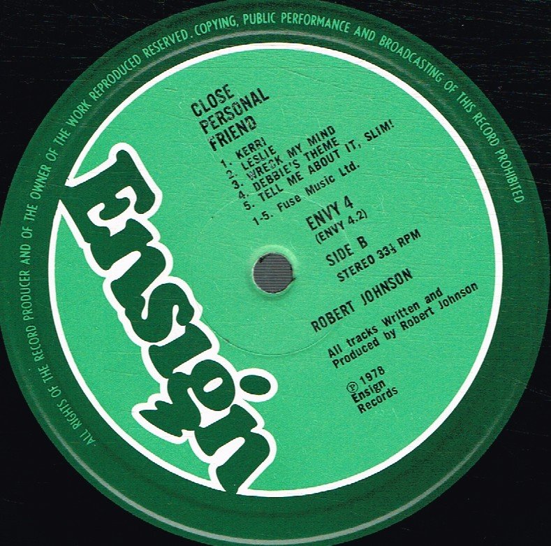Robert Johnson (70'S) - Close Personal Friend - Lp