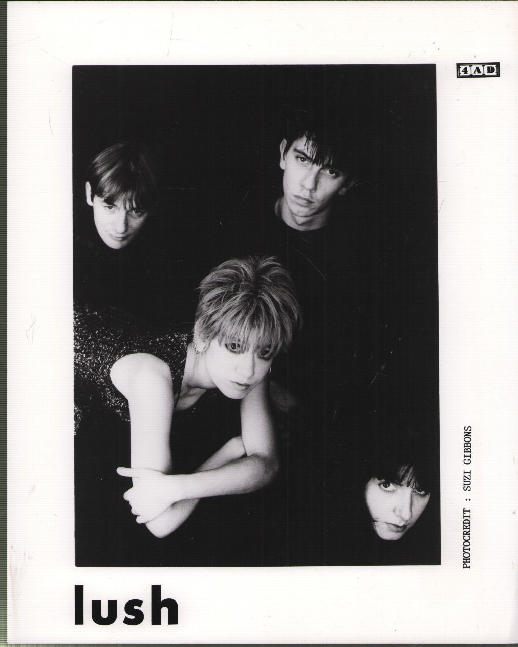 Lush - Band Shot - black background - Photograph