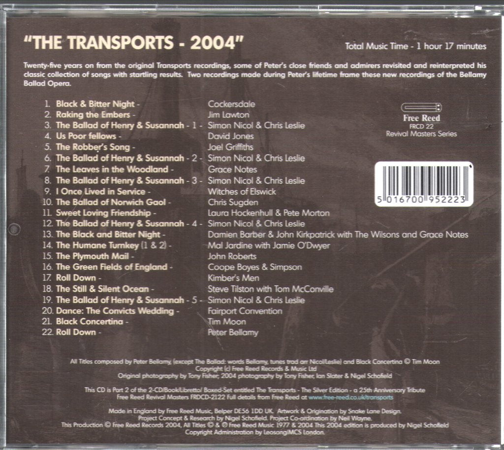 Peter Bellamy - Transports (A Ballad Opera By Peter Bellamy) - Cd Set