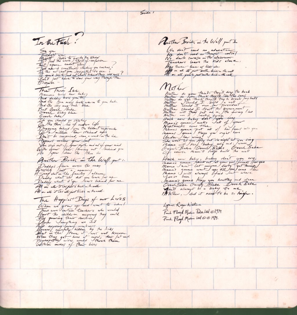 Pink Floyd - Wall - Double Lp