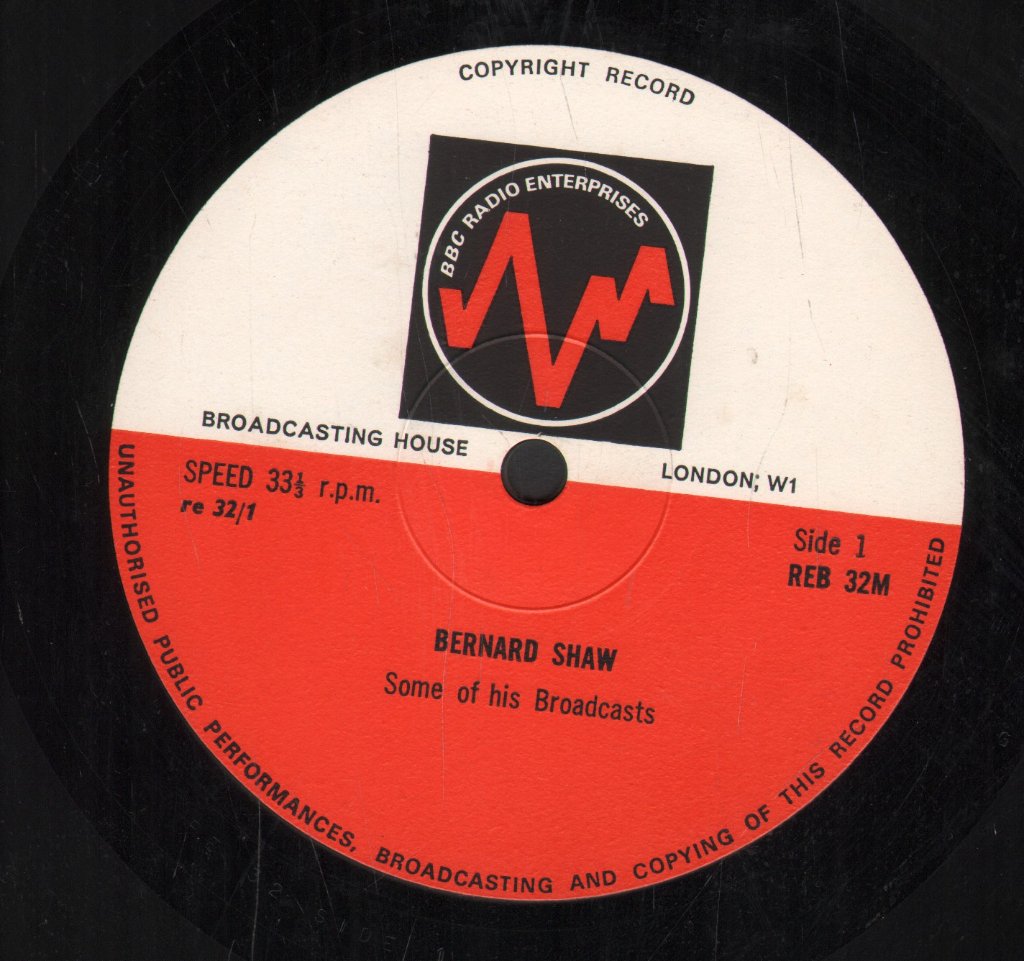 Bernard Shaw - Some Of His Broadcasts - Lp