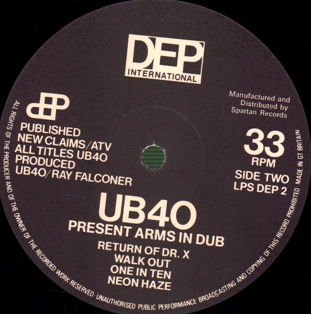 UB40 - Present Arms In Dub - Lp
