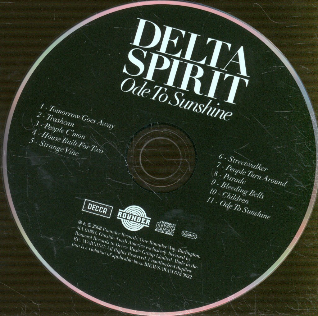Delta Spirit - Ode To Sunshine - Cd