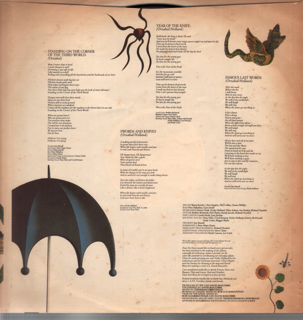Tears For Fears - Seeds Of Love - Lp