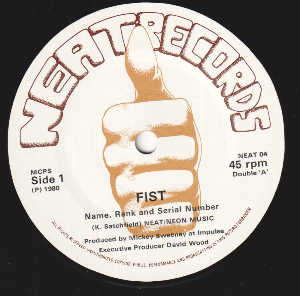 Fist (Uk Nwobhm Group) - Name Rank And Serial Number - 7 Inch