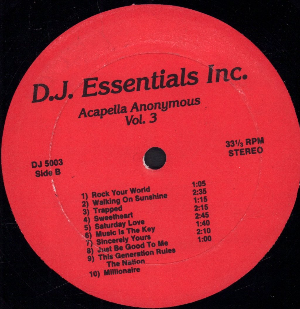 Various Artists - Acapella Anonymous Vol. 3 - Lp