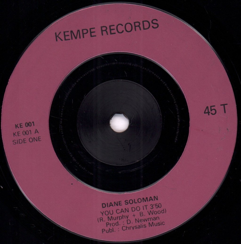 Diane Soloman - You Can Do It - 7 Inch