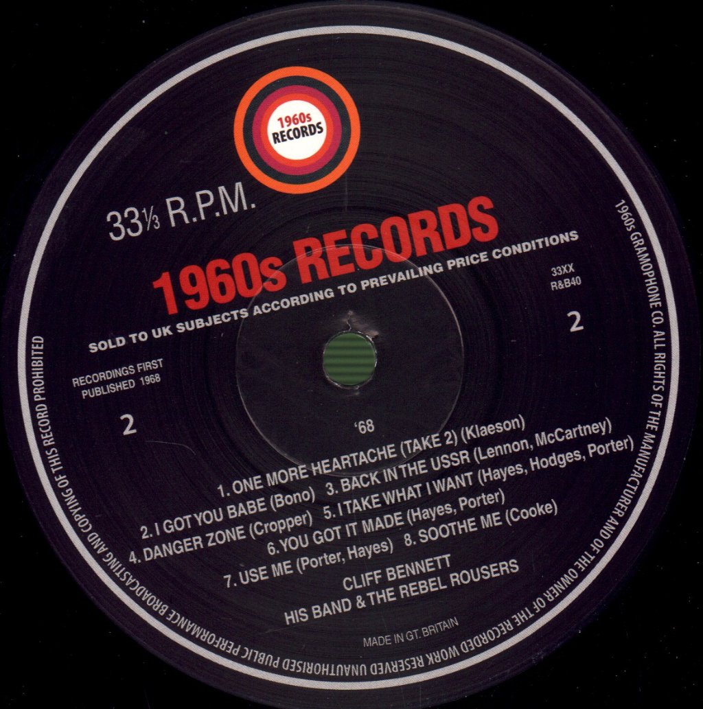 Cliff Bennett - His Band '68 - Lp