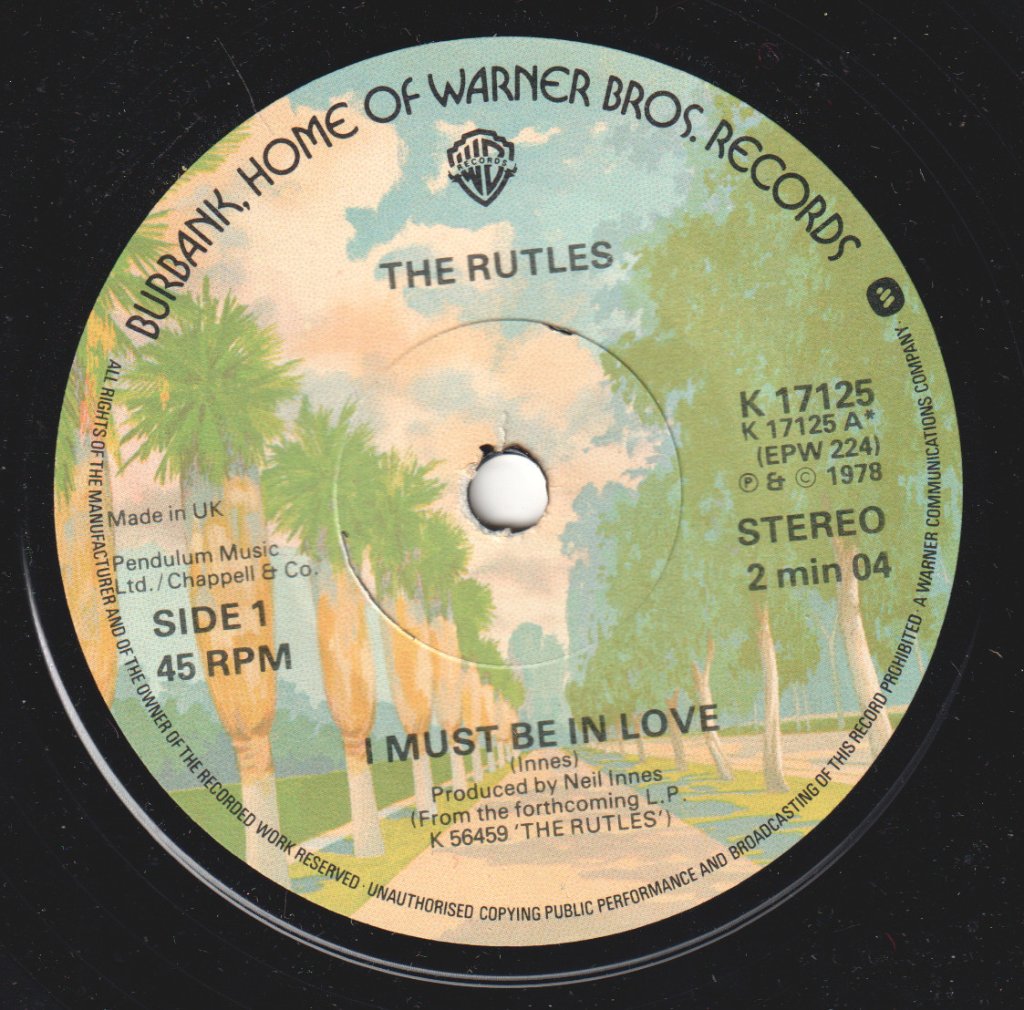 Rutles - I Must Be In Love - 7 Inch