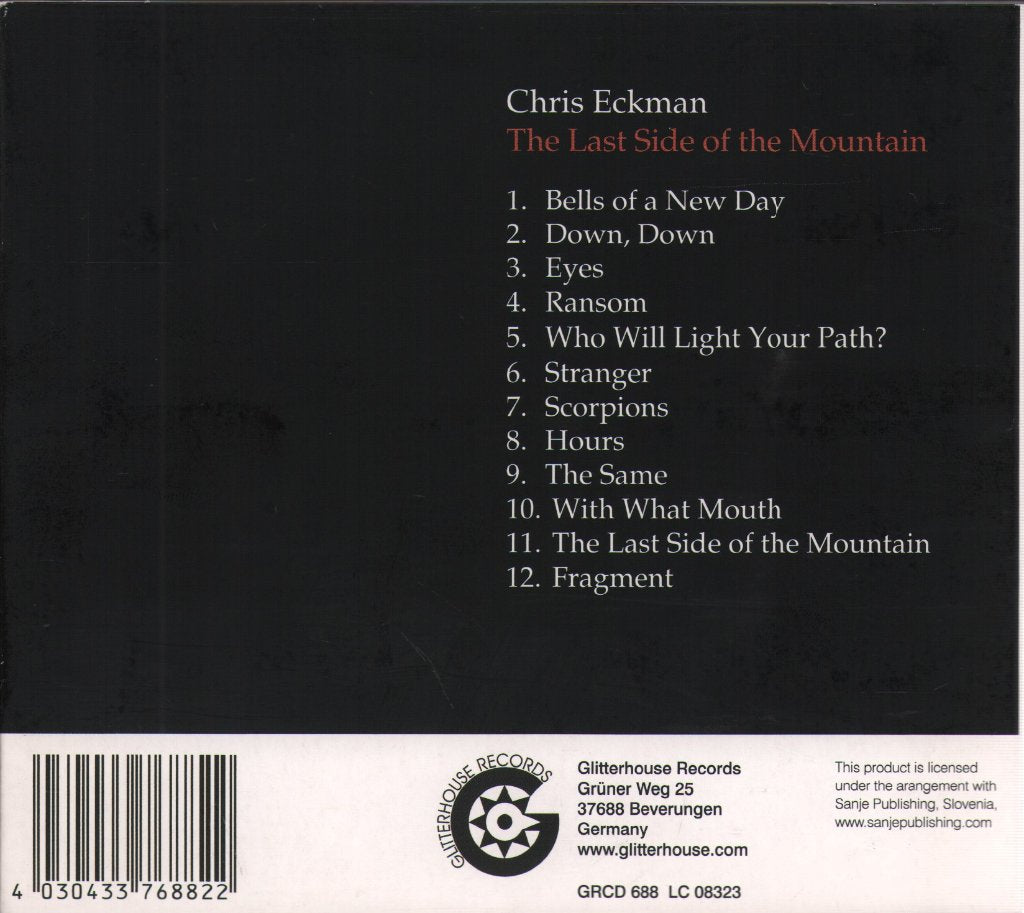Chris Eckman - Last Side Of The Mountain - Cd